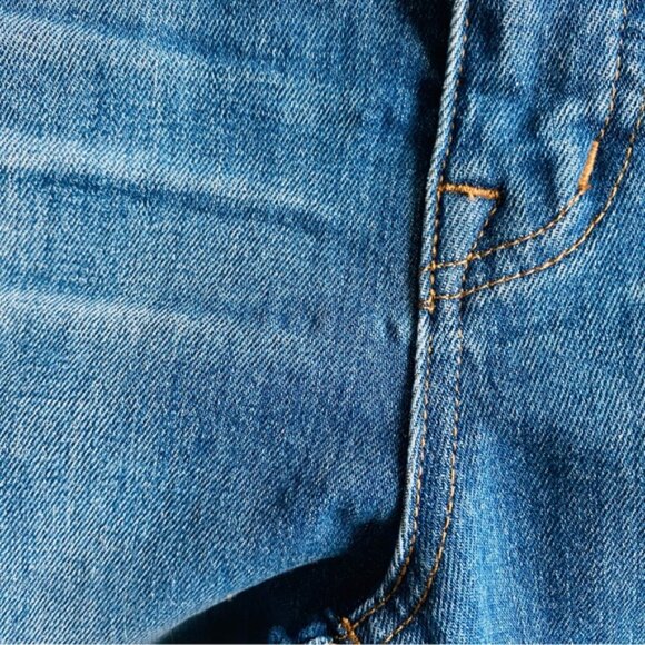 Madewell Wide-Leg Crop Denim Jeans Blue Sz 25 - Picture 8 of 11